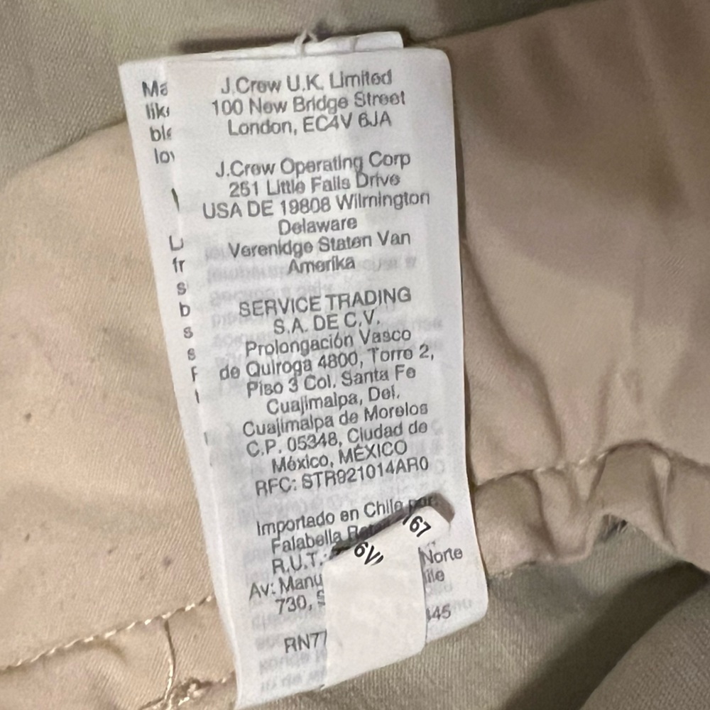 JCrew Slim fit khakis size 34X34 (SKU P201) - Picture 5 of 8